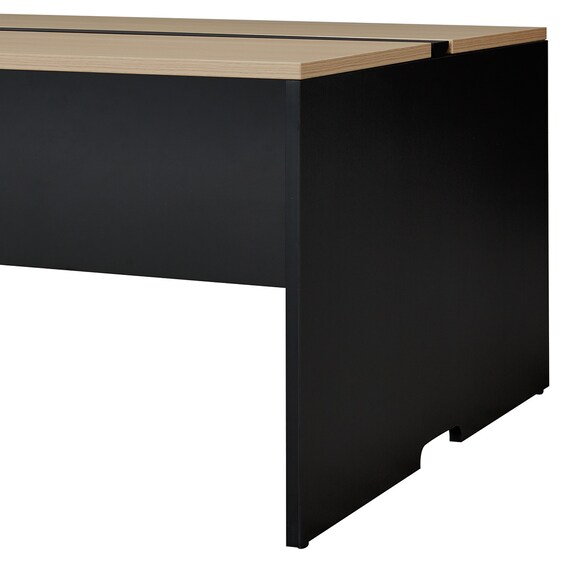 フリーアドレスデスク(FA1-2400 OAK/BK) 12枚目画像