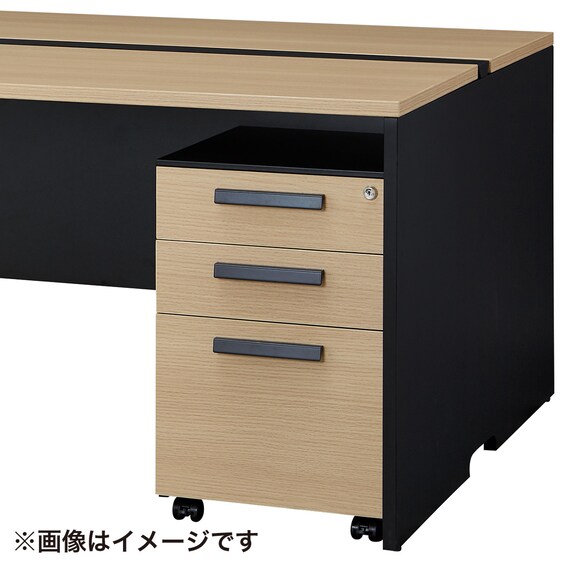 フリーアドレスデスク(FA1-2400 OAK/BK) 16枚目画像