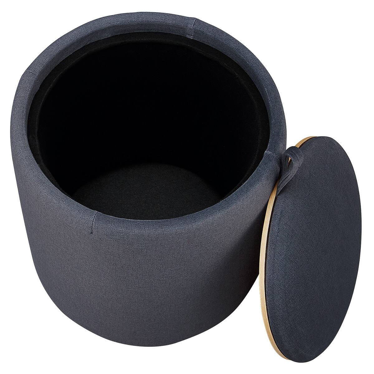 スツール(E7009 円形 BK/BK/OAK) | ニトリネット【公式】 家具