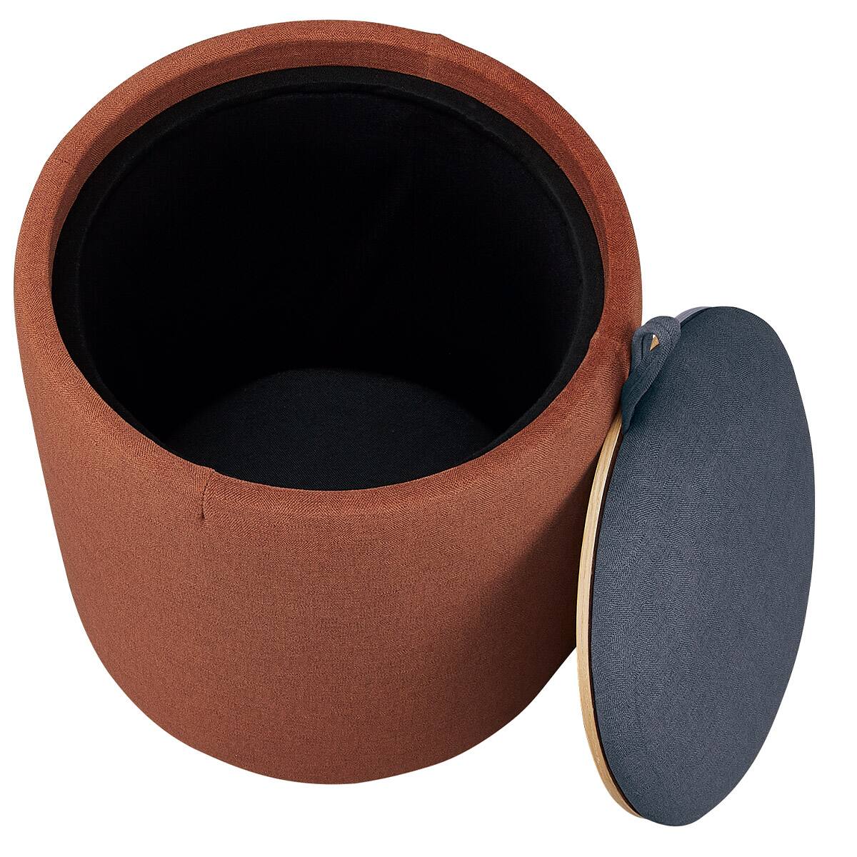 スツール(E7009 円形 OR/BK/OAK) | ニトリネット【公式】 家具