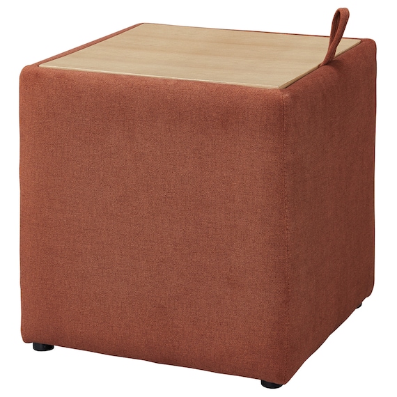 スツール(E7010 角形 OR/OR/OAK) 3枚目画像