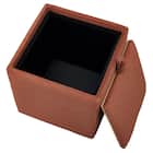 スツール(E7010 角形 OR/OR/OAK) 4枚目画像