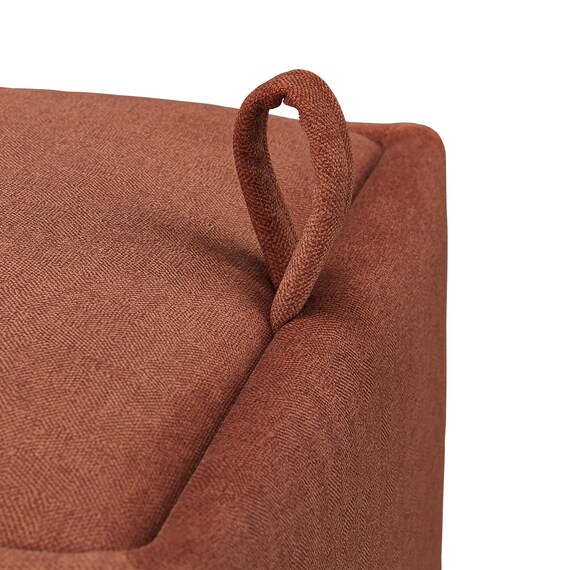 スツール(E7010 角形 OR/OR/OAK) 5枚目画像