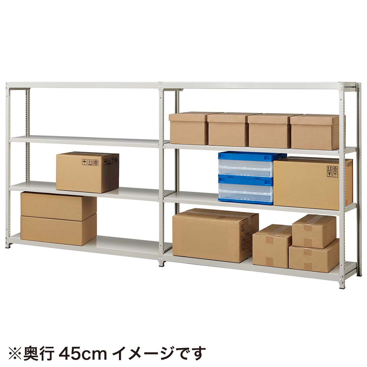 軽中量ラック 連結セット(SR150-1818MR ボルトレス ※耐荷重150kg/段