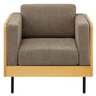 1人用布張りソファ(WD10P NA/BR) 3枚目画像