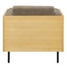 1人用布張りソファ(WD10P NA/BR) 6枚目画像