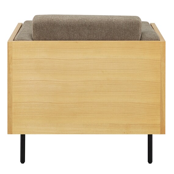 1人用布張りソファ(WD10P NA/BR) 6枚目画像