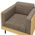 1人用布張りソファ(WD10P NA/BR) 7枚目画像