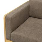 1人用布張りソファ(WD10P NA/BR) 8枚目画像