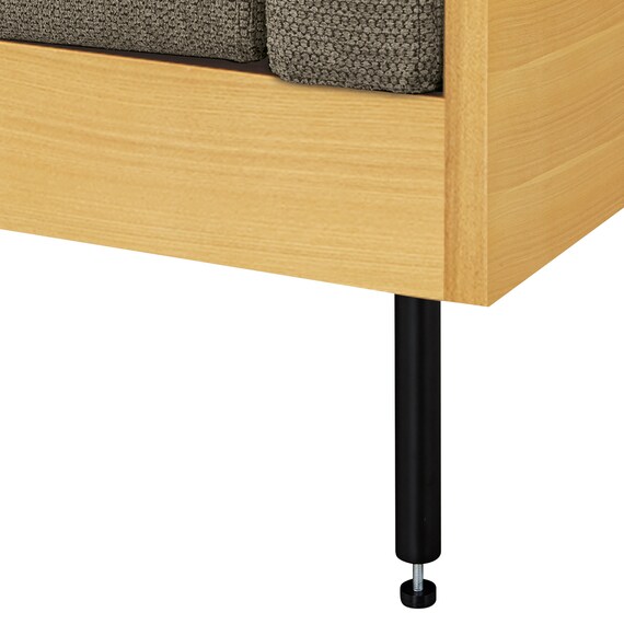 1人用布張りソファ(WD10P NA/BR) 10枚目画像