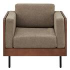 1人用布張りソファ(WD10P MBR/BR) 3枚目画像