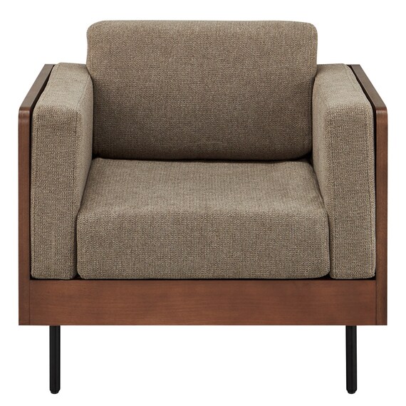 1人用布張りソファ(WD10P MBR/BR) 3枚目画像