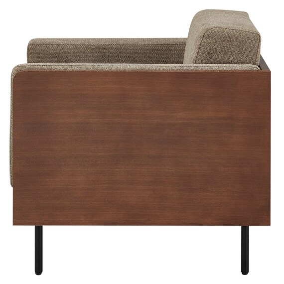 1人用布張りソファ(WD10P MBR/BR) 4枚目画像