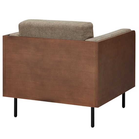 1人用布張りソファ(WD10P MBR/BR) 5枚目画像