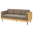 3人用布張りソファ(WD10P NA/BR) 2枚目画像