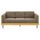 3人用布張りソファ(WD10P NA/BR) 3枚目画像