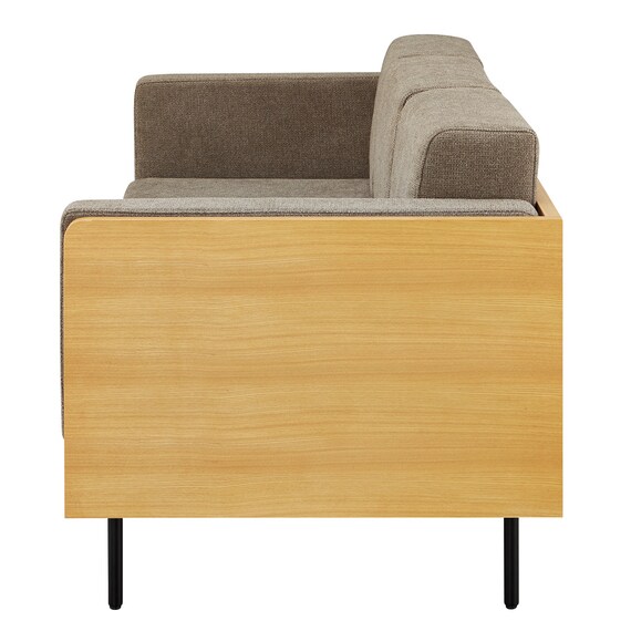 3人用布張りソファ(WD10P NA/BR) 4枚目画像