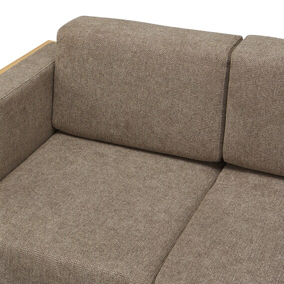 3人用布張りソファ(WD10P NA/BR) 8枚目画像