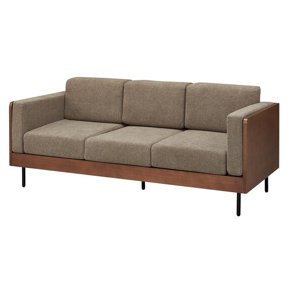 3人用布張りソファ(WD10P MBR/BR) 2枚目画像