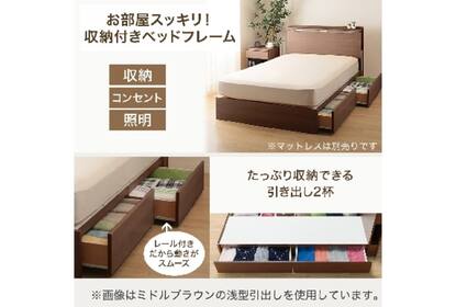 ニトリ クイーンベッドフレーム コンソン浅型/MBR
