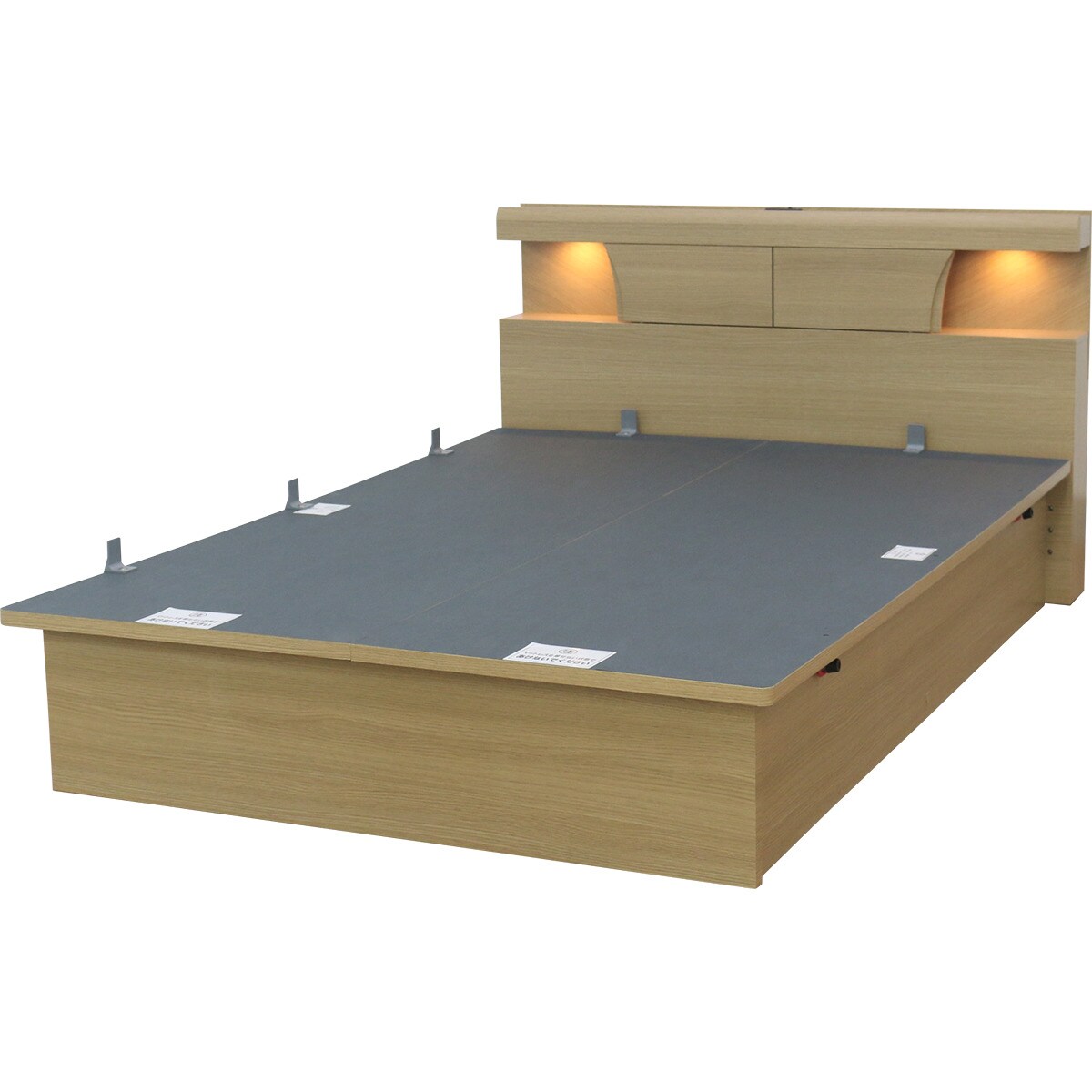 ニトリ　ダブルベッドフレーム(OPグランCヨコ 深型/DBR) ニトリ ダブルベッドフレーム(OPグランCヨコ 深型/DBR)