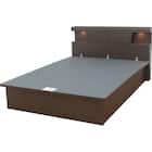 ダブルベッドフレーム(OP KG 宮・照明付き 縦開き 深型 MBR) 7枚目画像