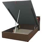 ダブルベッドフレーム(OP KG 宮・照明付き 縦開き 深型 MBR) 9枚目画像