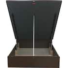 ダブルベッドフレーム(OP KG 宮・照明付き 縦開き 深型 MBR) 10枚目画像