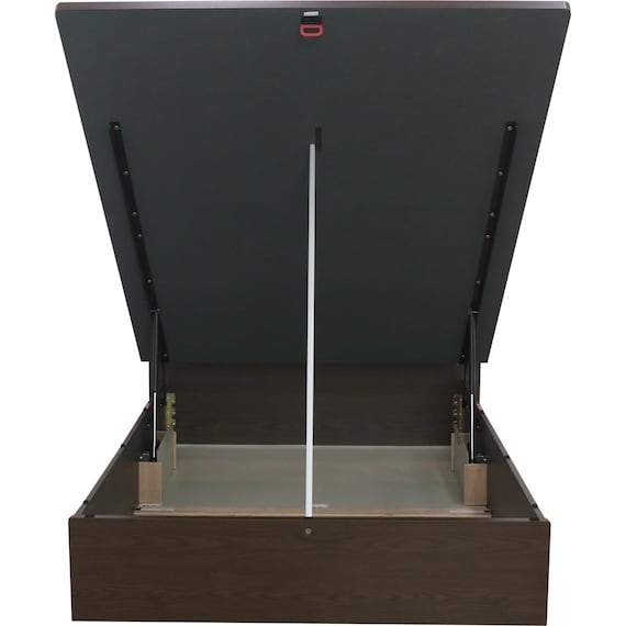 ダブルベッドフレーム(OP KG 宮・照明付き 縦開き 深型 MBR) 10枚目画像