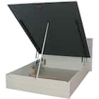 ダブルベッドフレーム(OP KG フラット 縦開き 深型 WW) 1枚目画像