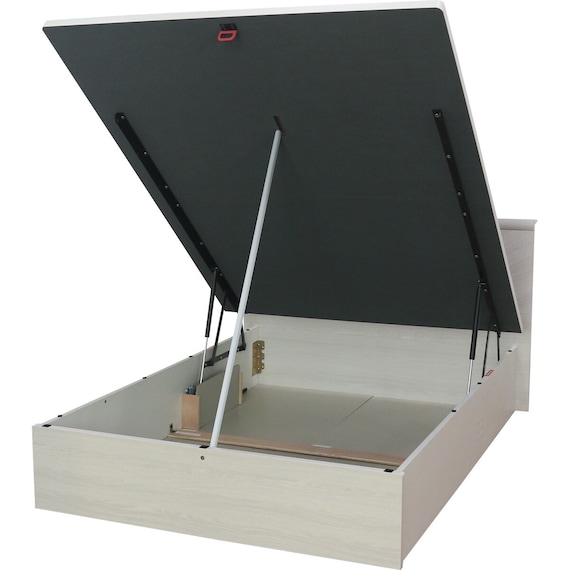 ダブルベッドフレーム(OP KG フラット 縦開き 深型 WW) 1枚目画像