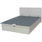 ダブルベッドフレーム(OP KG フラット 縦開き 深型 WW) 2枚目画像