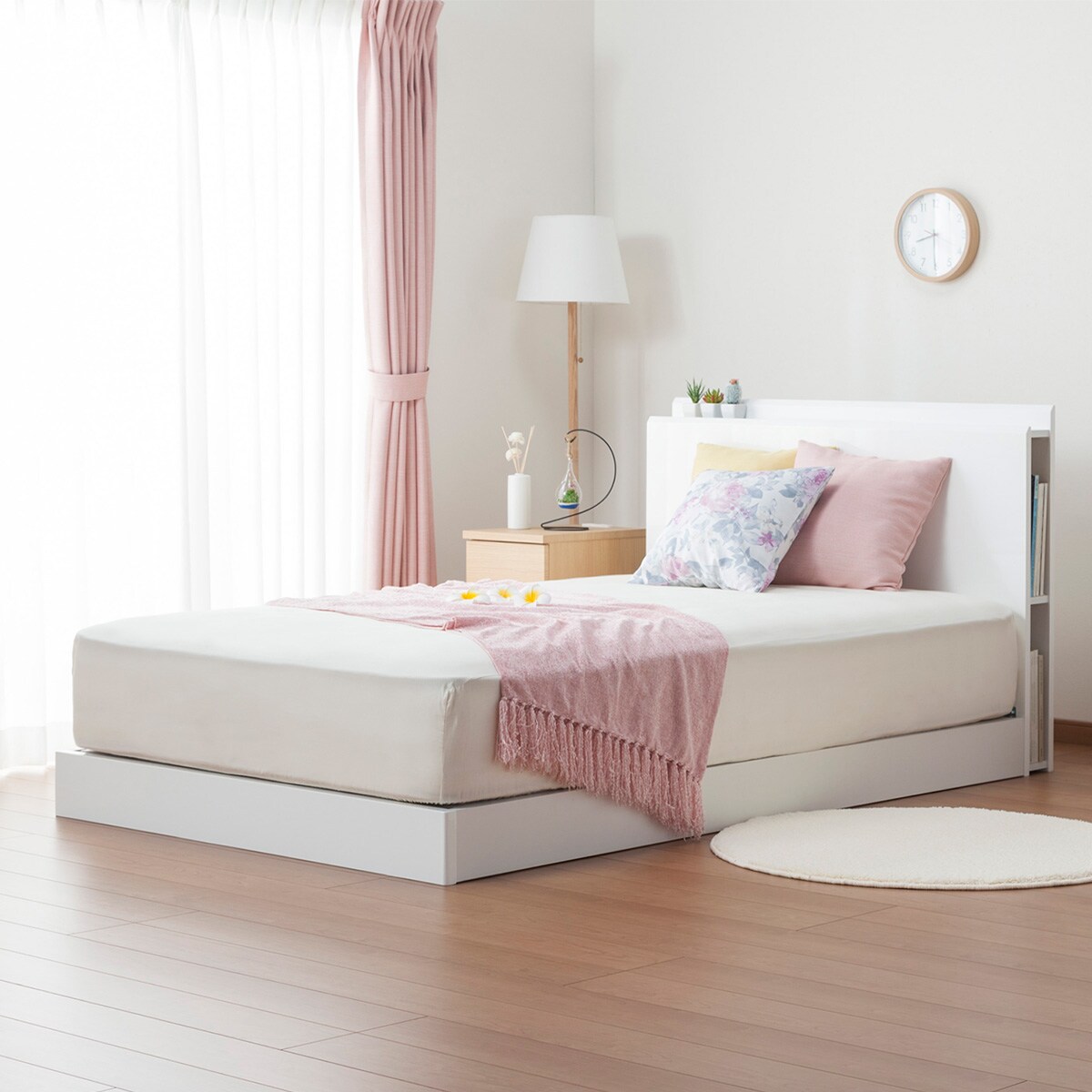 ダブルベッドフレーム(カイト3 WH LEG/LOW 床板)通販 | ニトリネット