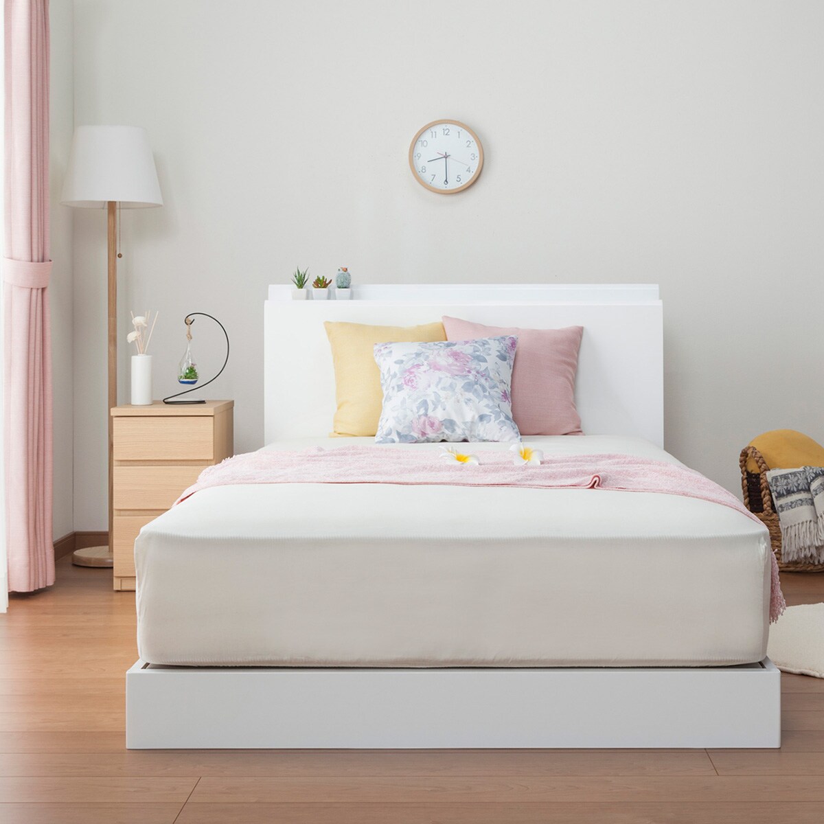 ダブルベッドフレーム(カイト3 WH LEG/LOW 床板)通販 | ニトリネット