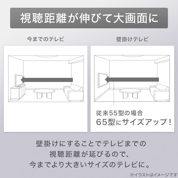 壁掛けテレビ 壁掛けパーツ付き 24型 液晶 (NLS24WD01 ブラック) 延長保証付き(リサイクル回収なし) 10枚目画像