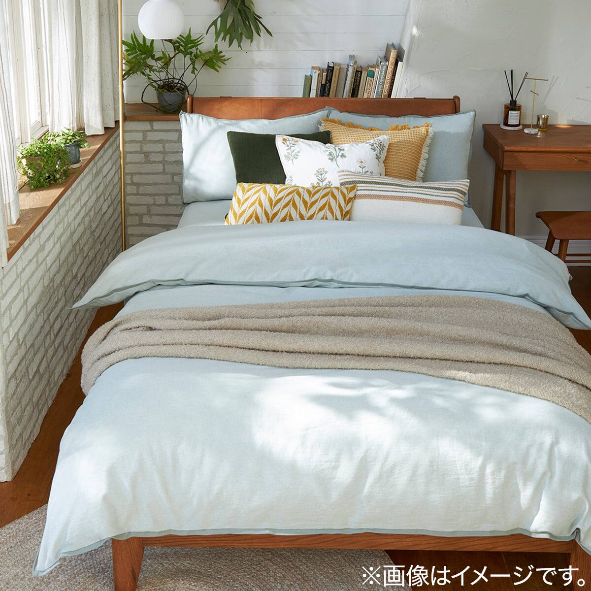 ダブルベッド  ニトリ nスリープ クッションベッド セット 送料込！ ベッド + ヘッドクッションセット ダブル (Living in Comfort ANV001