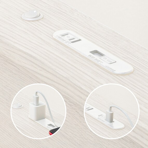 【大容量収納×棚・コンセント・ライト付き】チェストベッドフレーム ダブル (N-ジオC 40M-T 床板 WW) 20枚目画像