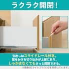 【大容量収納×棚・コンセント付き】チェストベッドフレーム ダブル (N-ジオT 40M-S すのこ LBR) 7枚目画像