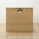 【大容量収納×棚・コンセント付き】チェストベッドフレーム ダブル (N-ジオT 40M-S すのこ LBR) 15枚目画像