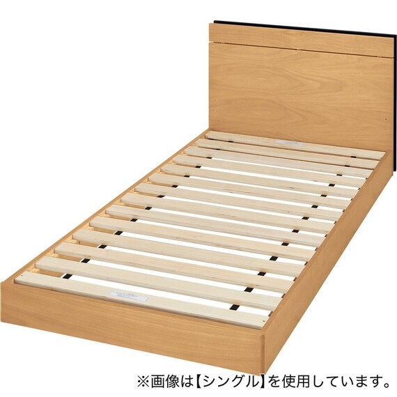 すのこダブルベッドフレーム(MF-301 LBR) 15枚目画像