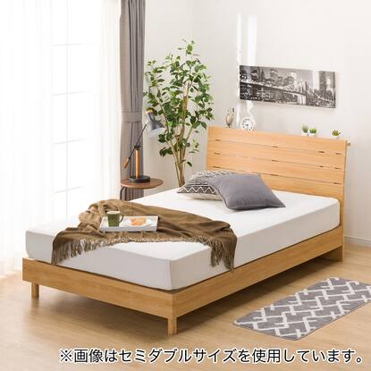 兵庫県内】無印良品 セミダブルベッドフレーム マットレスセット ひろき