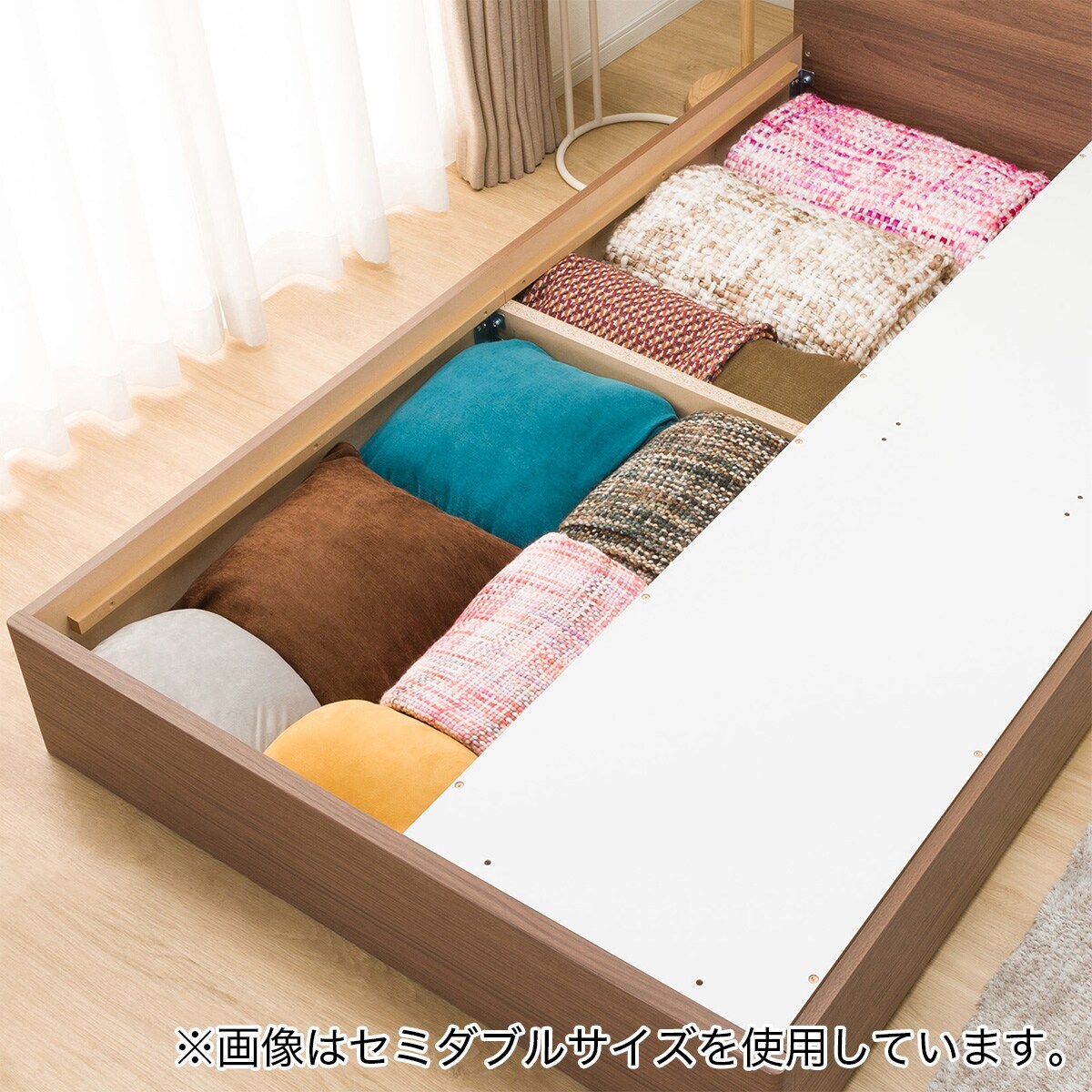 引き取り限定 無印 収納ダブルベッド