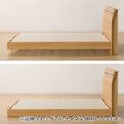 ベッドフレーム ダブル (EB-002 LEG/LOW すのこ LBR) 10枚目画像