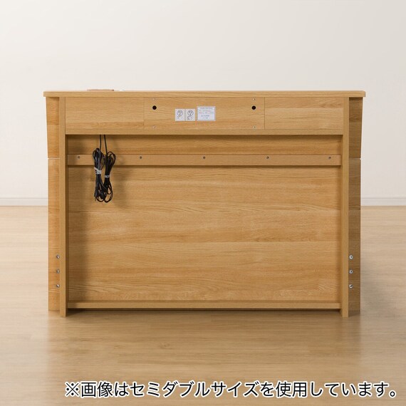 ベッドフレーム ダブル (EB-002 LEG/LOW すのこ LBR) 11枚目画像