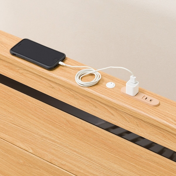 ベッドフレーム ダブル (EB-002 LEG/LOW すのこ LBR) 13枚目画像