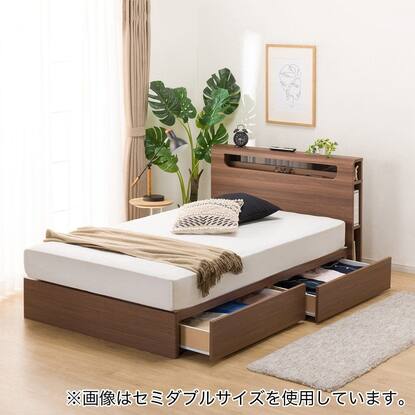 ダブルベッドフレーム(EB-003 引出し付き MBR DR)通販 | ニトリネット  