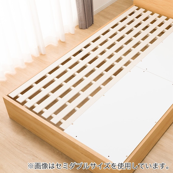 ダブルベッドフレーム(EB-003 引出し付き LBR DR) 15枚目画像
