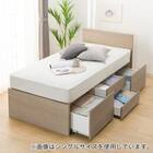 【大容量収納付き】チェストベッドフレーム ダブル (N-ジオF 40M-T 床板 GW) 12枚目画像