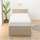 【大容量収納付き】チェストベッドフレーム ダブル (N-ジオF 40M-T 床板 GW) 13枚目画像