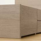 【大容量収納付き】チェストベッドフレーム ダブル (N-ジオF 40M-T 床板 GW) 24枚目画像